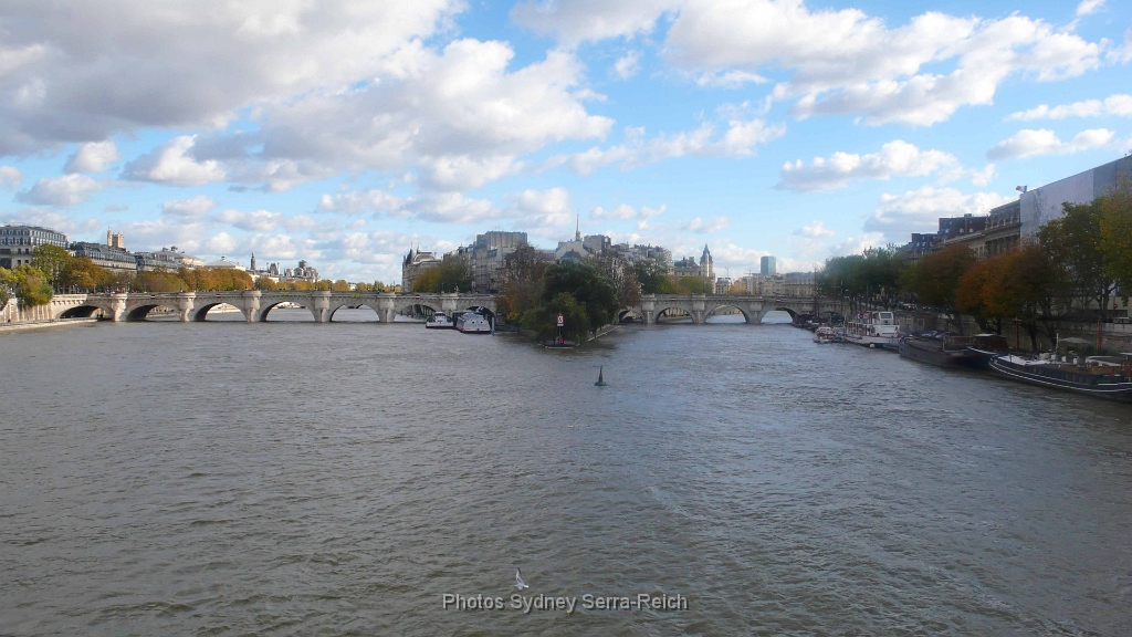 Le square du vert Galand a l Ile de la Cite  depuis le Pont des Arts bis.JPG - Le square du vert Galand à l'Ile de la Cité, depuis le Pont des Arts. Le 10 novembre 2013
